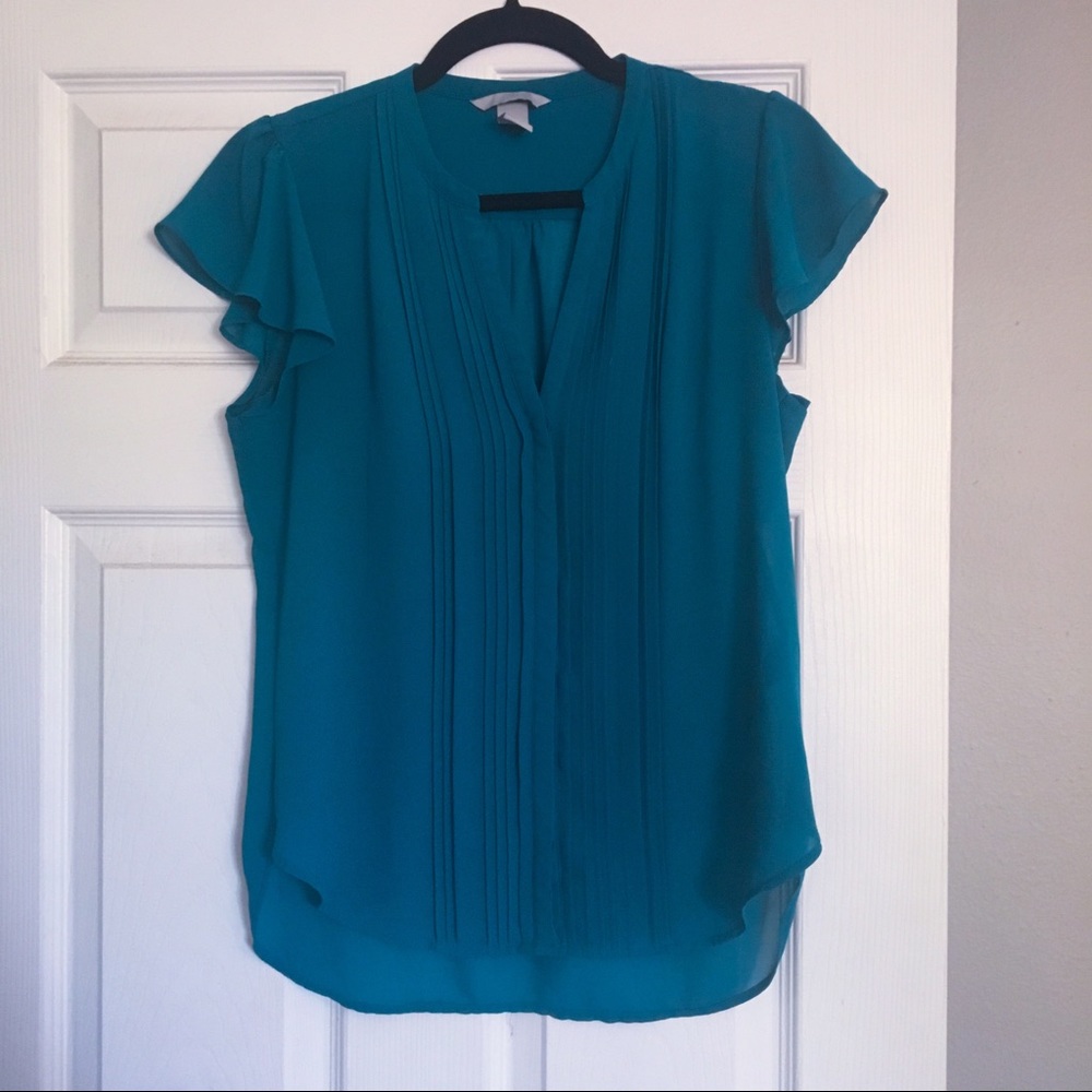 H&M Turquoise Blouse - Size 8